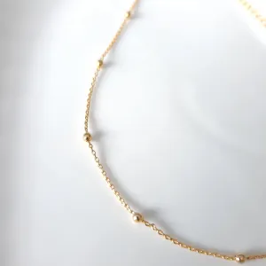 COLAR DOURADO CHOKER BOLINHAS 30CM MAIS 10 CM EXTENSOR