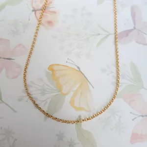 COLAR DOURADO ELO PORTUGUÊS PEQUENO 45CM + 5CM
