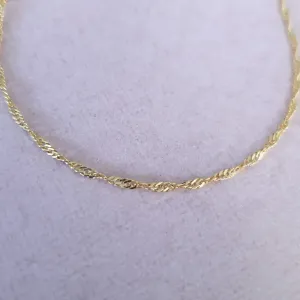 PULSEIRA DOURADA INFANTIL CORRENTE SINGAPURA