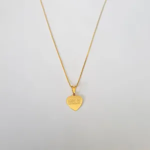 COLAR COM PINGENTE CORAÇÃO AMOR DE MADRINHA