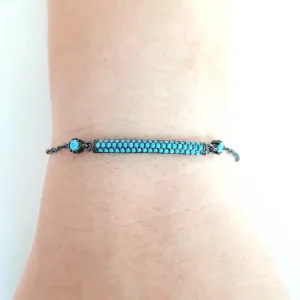 PULSEIRA CRAVAÇÃO PAVÊ RÓDIO NEGRO
