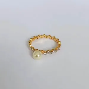 ANÉL DOURADO CRAVEJADO PÉROLA