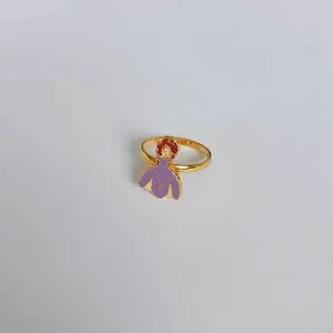 ANEL DOURADO INFANTIL/FALANGE PRINCESA LILÁS