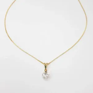 COLAR VENEZIANA PINGENTE PONTO DE LUZ CORAÇÃO 45+5CM