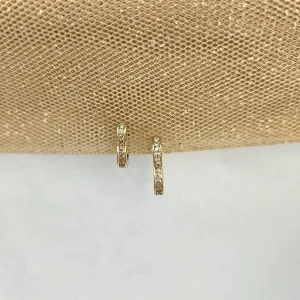 DUPLAS ARGOLINHAS CORAÇÕES CRAVEJADA COM MICROZIRCÔNIAS