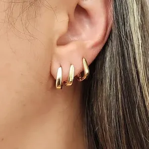 TRIO ARGOLINHAS LISAS RETANGULAR