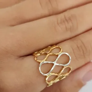 ANEL INFINITO TRÊS BANHOS DO OURO