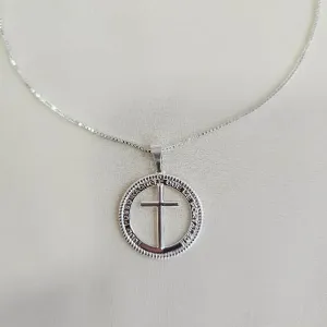 COLAR VENEZIANA PINGENTE TUDO POSSO NAQUELE QUE ME FORTALECE