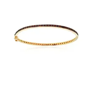 BRACELETE DOURADO COM MICROZIRCÔNIAS CORAL