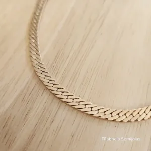 COLAR GARGANTILHA CHOKER FITA LARGA 35 CM