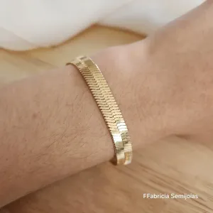 PULSEIRA FITA LARGA ACHATADA