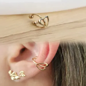 BRINCO PIERCING FAKE CORAÇÃO VAZADO M