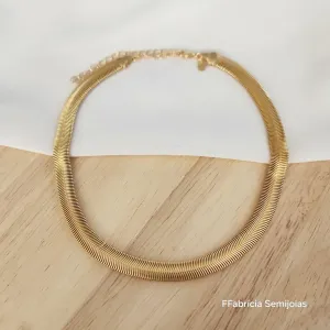 COLAR GARGANTILHA CHOKER MALHA 35 CM