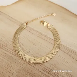 PULSEIRA FITA LARGA ACHATADA