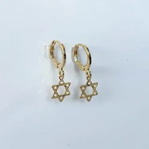 ARGOLA ESTRELA DE DAVI BANHO OURO