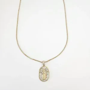 COLAR PINGENTE NOSSA SENHORA DAS GRAÇAS M - 3702010