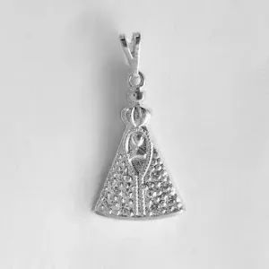 PINGENTE NOSSA SENHORA APARECIDA RÓDIO BRANCO