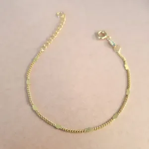 PULSEIRA DOURADA INFANTIL CORAÇÃO