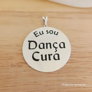 PINGENTE MANDALA EU SOU DANÇA CURA G- 4cm