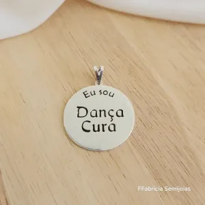 PINGENTE MANDALA EU SOU DANÇA CURA M-3CM
