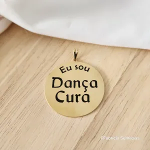 PINGENTE MANDALA EU SOU DANÇA CURA G- 4CM