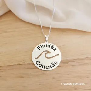 COLAR VENEZIANA MANDALA FLUIDÊZ, ONDA E CONEXÃO 3,5CM