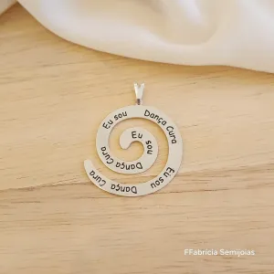 PINGENTE MANDALA ESPIRAL 