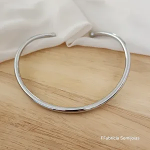 COLAR ARO TUBO GARGANTILHA RODIO