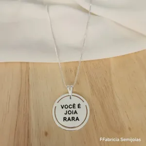 COLAR MANDALA MARCADOR DE PÁGINA VOCÊ É JOIA RARA