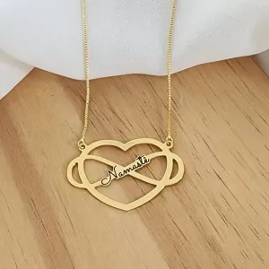 COLAR MANDALA NAMASTÊ, CORAÇÃO E INFINITO