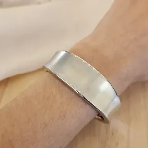 BRACELETE RÓDIO BRANCO GROSSO