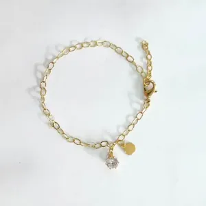 PULSEIRA DOURADA PINGENTES CRISTAL