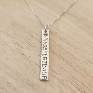 COLAR COM PINGENTE PRATA 925 - PROSPERIDADE