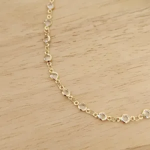COLAR GARGANTILHA CORRENTE CRISTAL
