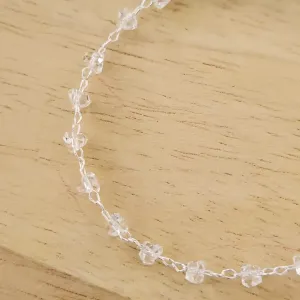 PULSEIRA CRISTAIS DE VIDRO 18CM