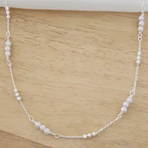 COLAR CHOKER PÉROLAS COM BOLINHAS 3X3 30+10CM