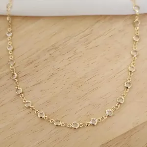 COLAR GARGANTILHA CORRENTE CRISTAL