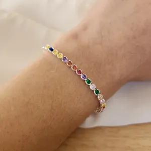 PULEIRAS ZIRCÔNIAS COLORIDAS CRAVAÇÃO INGLESA 3MM