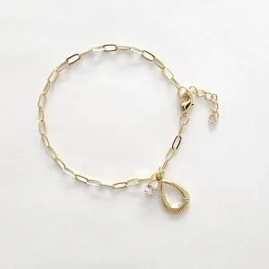 PULSEIRA CARTI PINGENTE GOTA E CORAÇÃO EM ZIRCÔNIA