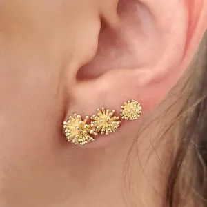 TRIO TRÊS FLORES DENTE DE LEÃO TAMANHOS DIFERENTES