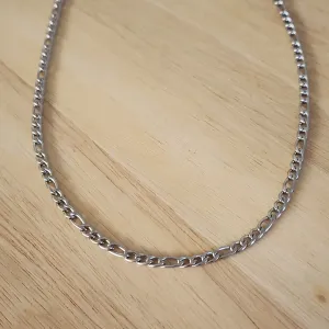 COLAR AÇO TRÊS POR UM MASCULINO 60CM