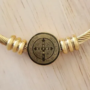 BRACELETE PULSEIRA AÇO SÃO BENTO
