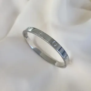 BRACELETE PULSEIRA INSPIRAÇÃO VIRGÍNIA CART AÇO