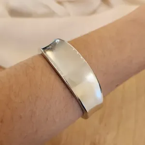 BRACELETE RÓDIO BRANCO GROSSO