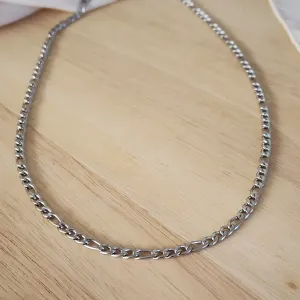 COLAR AÇO TRÊS POR UM MASCULINO 60CM