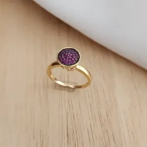 ANEL MICROZIRÔNIAS ROSA