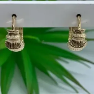 ARGOLINHA DOURADA TRABALHADA