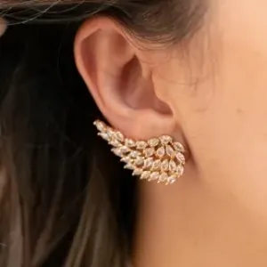 BRINCO EAR CUFF NAVETES CRISTAL