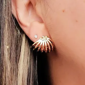 BRINCO EAR JACKET ZIRCÔNIAS CRISTAL