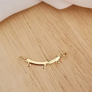 PINGENTE CANGA DOURADA TRÊS LUGARES